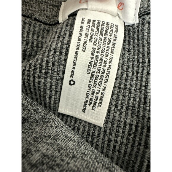 Womens Gray Colsie Seamless Ribbed Leggings Size L Baselayer Ski Outdoor Layer - Picture 4 of 4